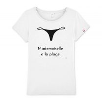 T-shirt Made in France Mademoiselle à la plage